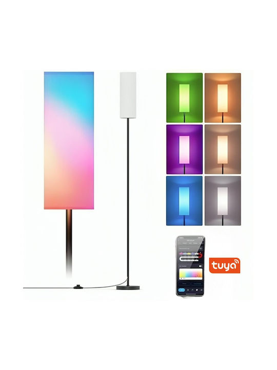 LED Φωτιστικό Δαπέδου Υ165εκ. με RGB Φως