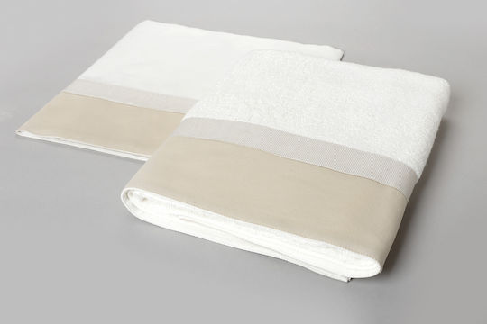 New Life Set Christening Oilcloths Ecru 4 Pieces