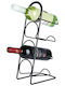 Vilde Free Standing Metallic Wine Rack Black 21x12x43cm