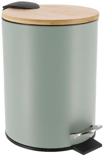 Metallic Bathroom Basket 3lt Green