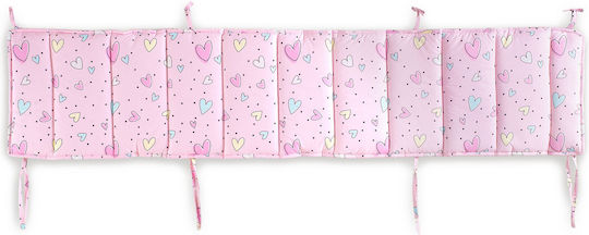 Rythmos Pop Hearts Crib Bumpers Classic Inside Pink 43x200cm