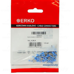 Isolierhülse Te 0,25/8 100 Stück Blau Erko