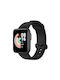 Armband Silikon Schwarz (Mi Watch Lite)