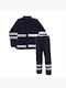 Workwear Set Trousers – Jacket 541 Reflective Stripes Flame Retardant Dark Navy Il Mondo