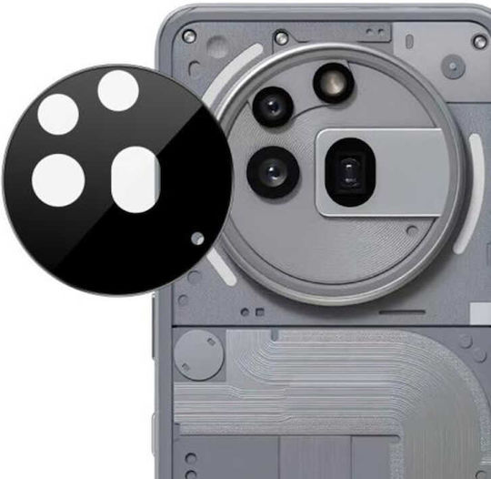 Techsuit Camera Protection Tempered Glass Black for the Nothing Phone (3a) Pro