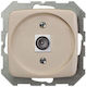 Tv Socket F Type Itvl-1-01 A B Cream