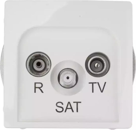 Kontakt-simon Antenna Socket Basic Modul Rtv Sat Through-hole White Bmzar-sat10 P.01 11