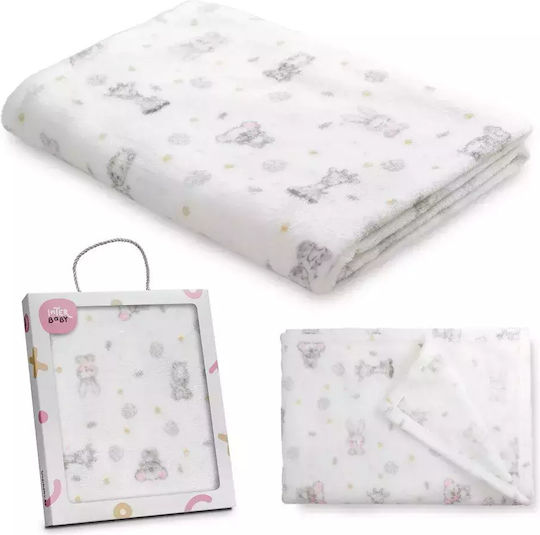 Interbaby Κουβέρτα Ισπανίας Αγκαλιάς & Λίκνου Flecce Koala 80x110εκ.