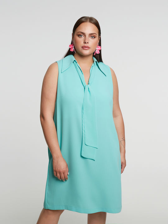 Rochie Midi de Vară pentru Femei Turcoaz
