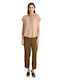 Pant Dama Tesatura Pantaloni Khaki