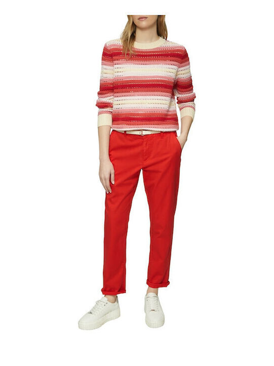 s.Oliver Women's Chino Trousers Regular Fit Red