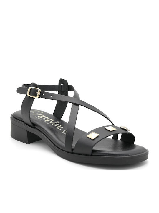 Leder Sandalen Schwarz