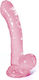 Crushious Ρεαλιστικό Dildo με Βεντούζα Ροζ 17.5cm