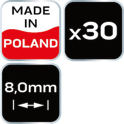 Distanțiere cruci 8,0 mm T 30 buc