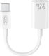 XO Конвертор USB-C / Lightning мъжки към USB-C / Lightning женски Бял 1бр 16.005.0360