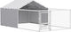 Pawhut Hundetore Park 400x230x150cm Silber