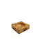 Wooden Cigarette Ashtray 11x3cm Square Design 130321 Oem
