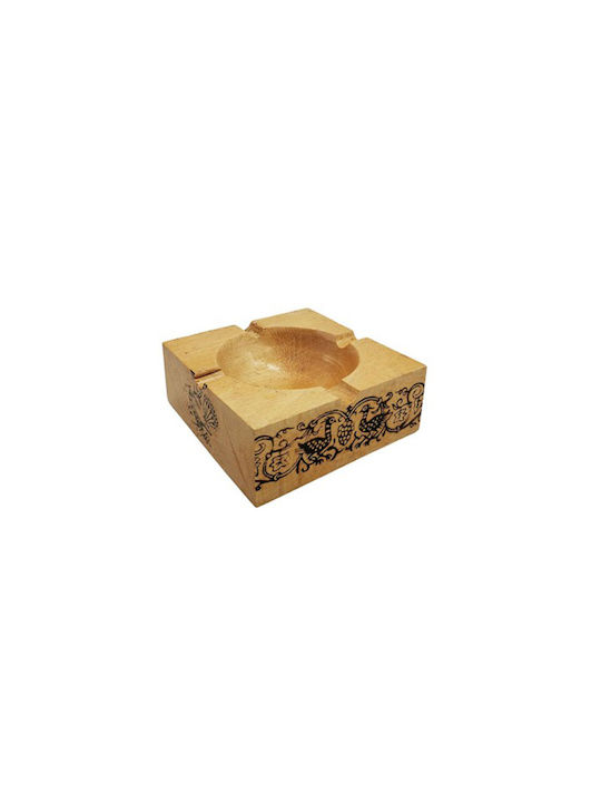Wooden Cigarette Ashtray 12x4.5cm Square Design 130414 OEM