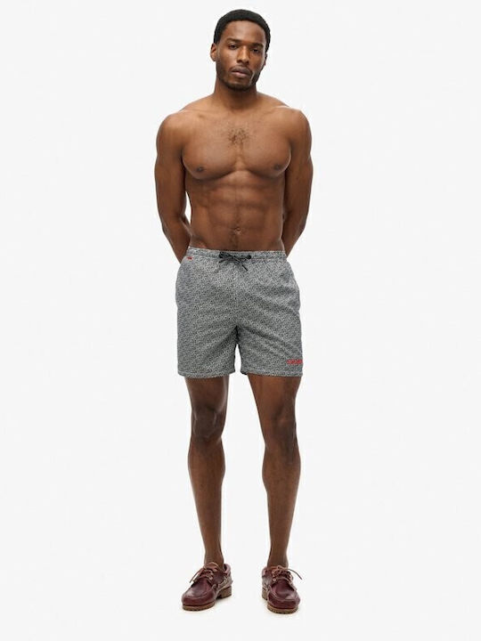 Superdry M D2 Herren Badehose Shorts Black/white