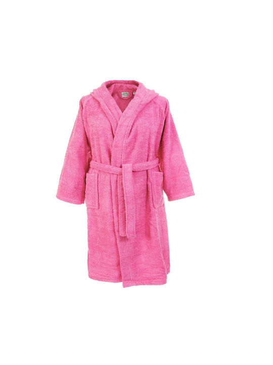 Dimcol Kids Hooded Bathrobe Pink