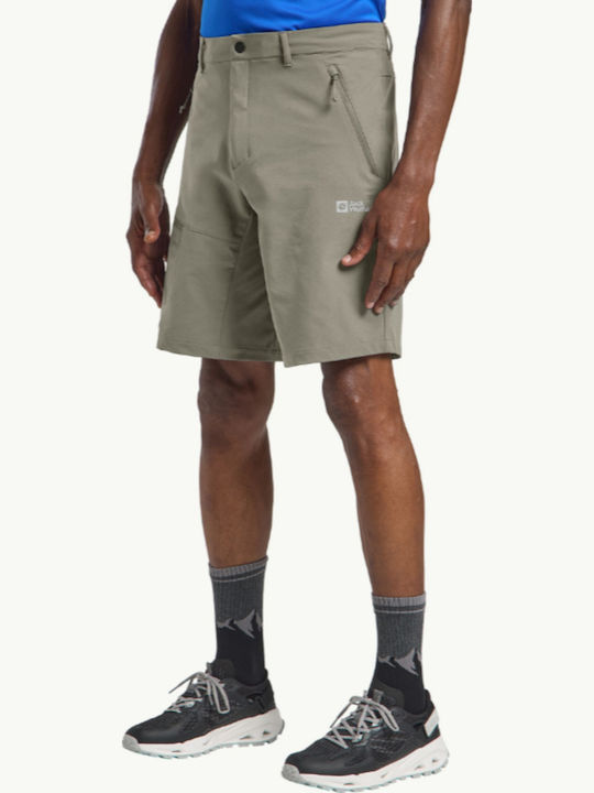 Jack Wolfskin Men's Hiking Short Trousers Green