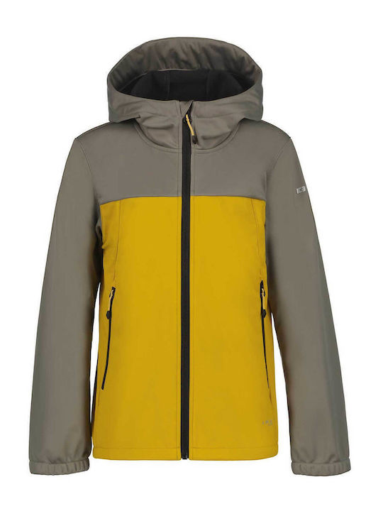 Icepeak Kids' Sports Jacket with Hood Yellow