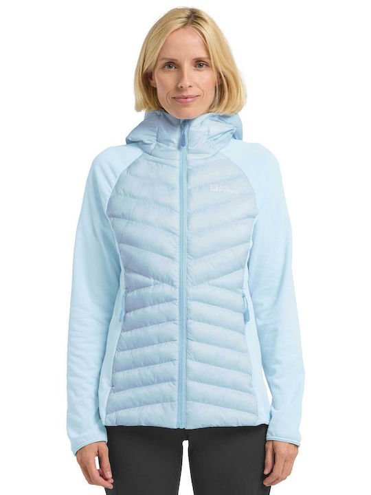 Jack Wolfskin Γυναικείο Μπουφάν για Χειμώνα Blue