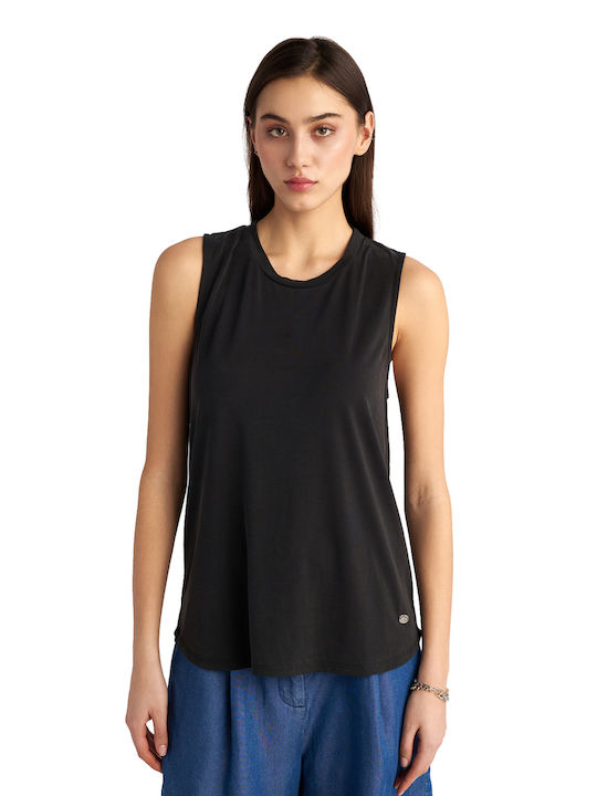 Staff Rita Women's Blouse Cotton Sleeveless Black