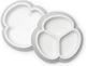 BabyBjorn Baby Food Plate made of Plastic Gray 2pcs