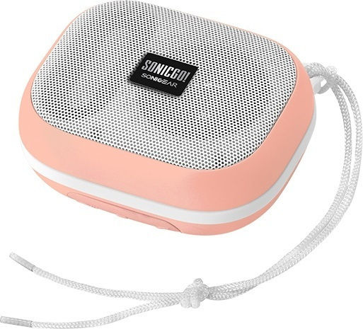Sonic Gear SonicGo!101 Aqua Waterproof Bluetooth Speaker 10W with Radio and Battery Life up to 5 hours Pink