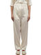 Replay Women's High-waisted Fabric Trousers Pink