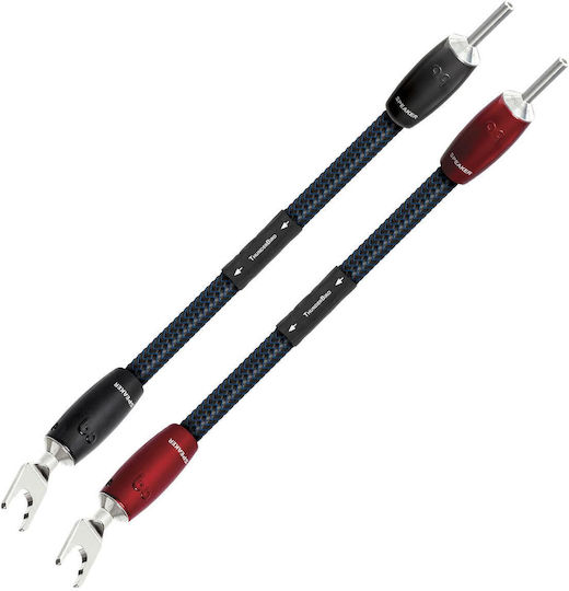 Audioquest Jumper Biwire Audioquest Thunderbird Spaten-Spaten PSC+ Kupfer 4 Stück/Set
