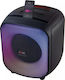 Rebeltec Speaker PowerCube 500 Ηχείο Bluetooth 60W με Ραδιόφωνο και Διάρκεια Μπαταρίας έως 12 ώρες Μαύρο