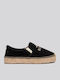 Nash Suede Γυναικείες Εσπαντρίγιες σε Μαύρο Χρώμα
