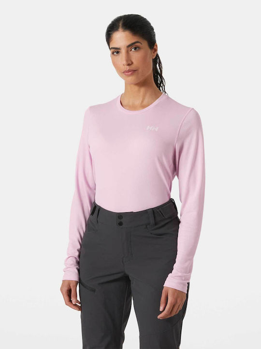 Helly Hansen Lifa Active Γυναικεία Ισοθερμική Μακρυμάνικη Μπλούζα Ροζ