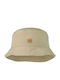 Buff Fabric Women's Bucket Hat Beige