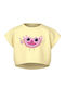 Παιδικό Crop Top Κοντομάνικο Watermelon Yellow