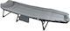 Foldable Guest Bed Without Mattress Single Gray 200x65x30cm