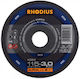 Rhodius Cutting Disc Metal Hole Diameter 115mm 1pcs