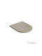 Scarabeo Plastic Soft Close Toilet Slim Seat Beige Moon
