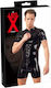 LateX Цял костюм Латекс Черен