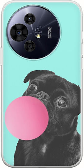 Bubblegum Hund Tcl 50 Pro Nxtpaper 5g Flexibles TPU Transparentes Silikon