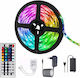 LED Strip 12V RGB Light 5m Type SMD5050 with Power Supply & Remote Control