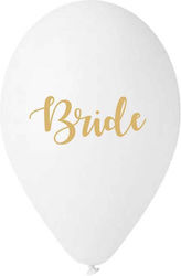 White Latex Bride Balloons Gold – 5 Pieces White Latex Bride Balloons Gold – 5 Pieces