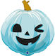 Foil Balloon Light Blue Pumpkin 56cm