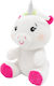2-in-1 Plush Toy Balloon Weight Unicorn Hook 11cm 90g