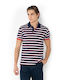 Polo Kurzarmbluse Blue, Red