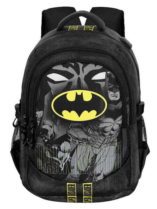 Dc Comics Batman Caped Plus Running Σχολική Τσάντα Πλάτης Δημοτικού Θύρα Usb 46cm Karactermania