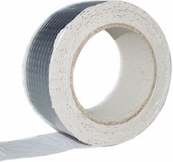 Bituminous Rubber Butyl Waterproofing Tape Siks Waterproofing Roof Sealing Metal Cracks Chimneys Water Resistance Aluminum Coating Enhanced Adhesion 5cm Width X 5m Length Silver