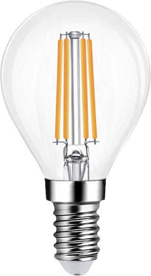 Universe Λάμπα LED 6W για Ντουί E14 και Σχήμα G45 Θερμό Λευκό Dimmable